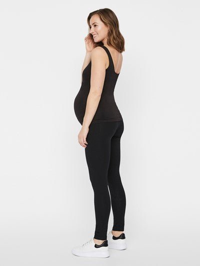 Mammalicious 2 pak vente leggings i økologisk bomuld, MLLea#MamaliciousLeggingsBuump