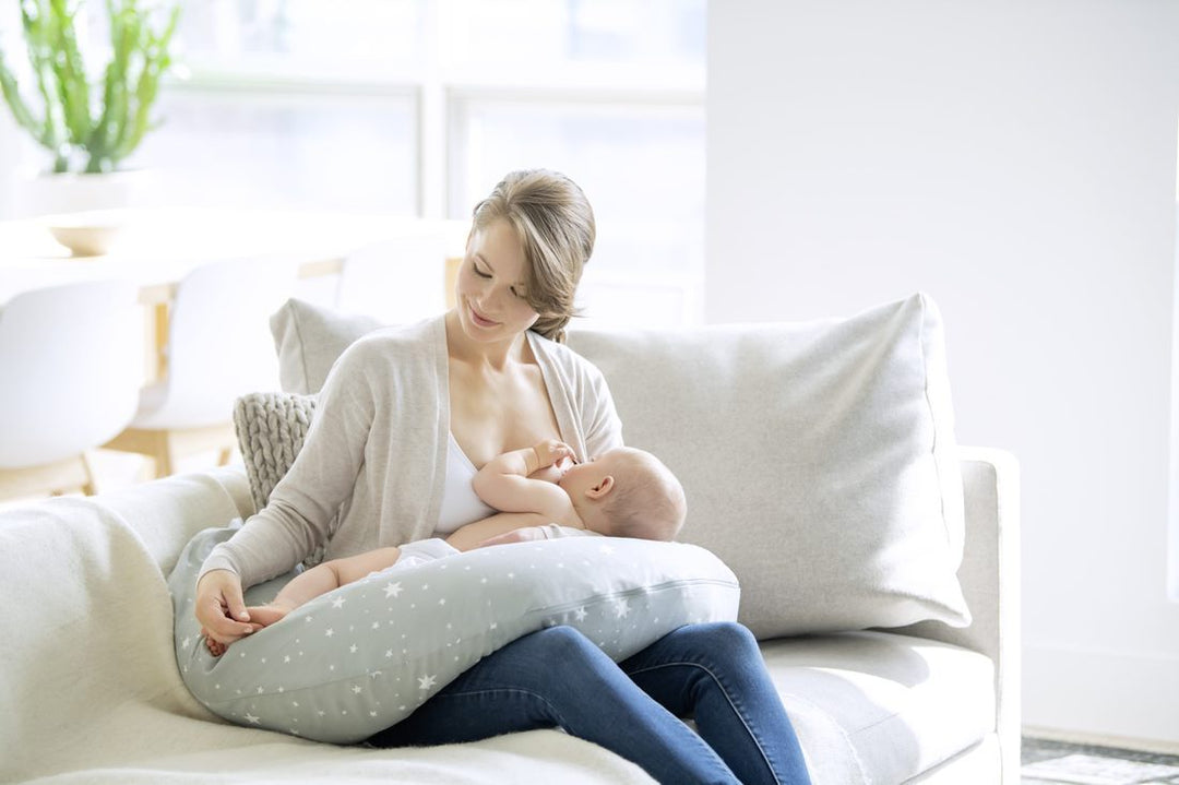 Medela graviditets- og ammepude, grå, 100% Oeko-Tex bomuld#MedelaPillowBuump