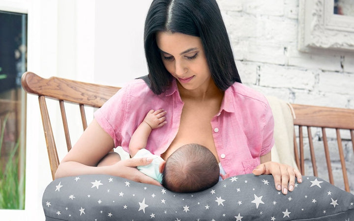 Medela graviditets- og ammepude, grå, 100% Oeko-Tex bomuld#MedelaPillowBuump