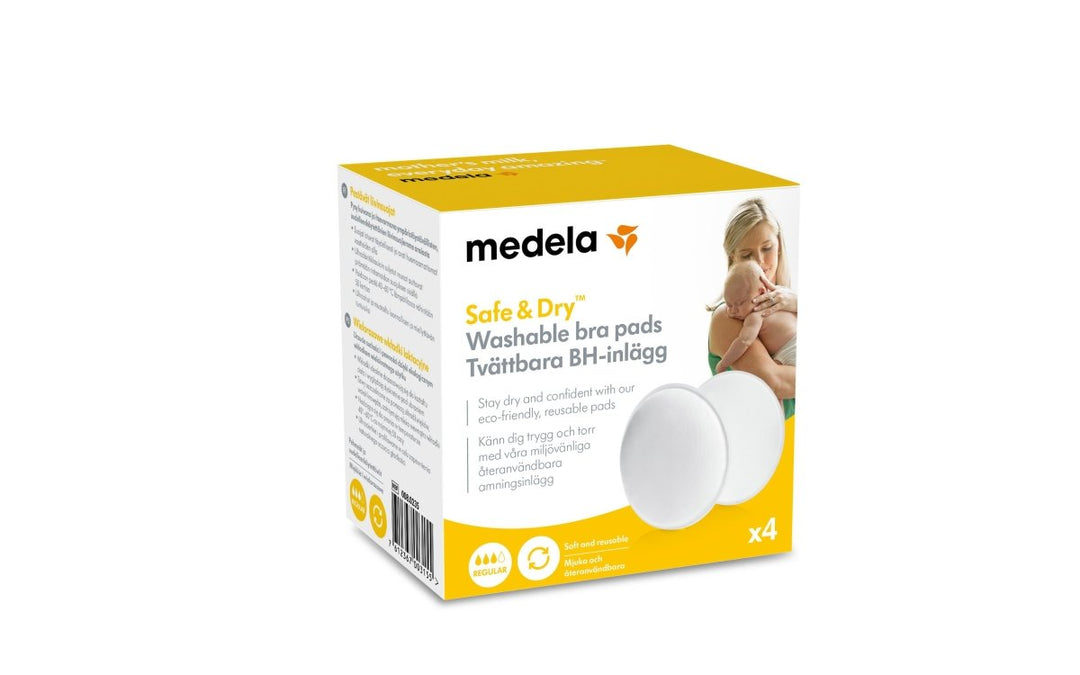 Vaskbare ammeindlæg, 4 stk., Medela#MedelaBreastfeedingBuump