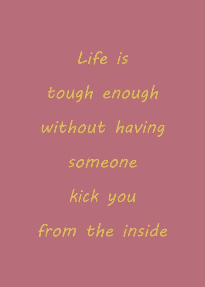Plakat om graviditet "Tough Enough"#BuumpPosterBuump