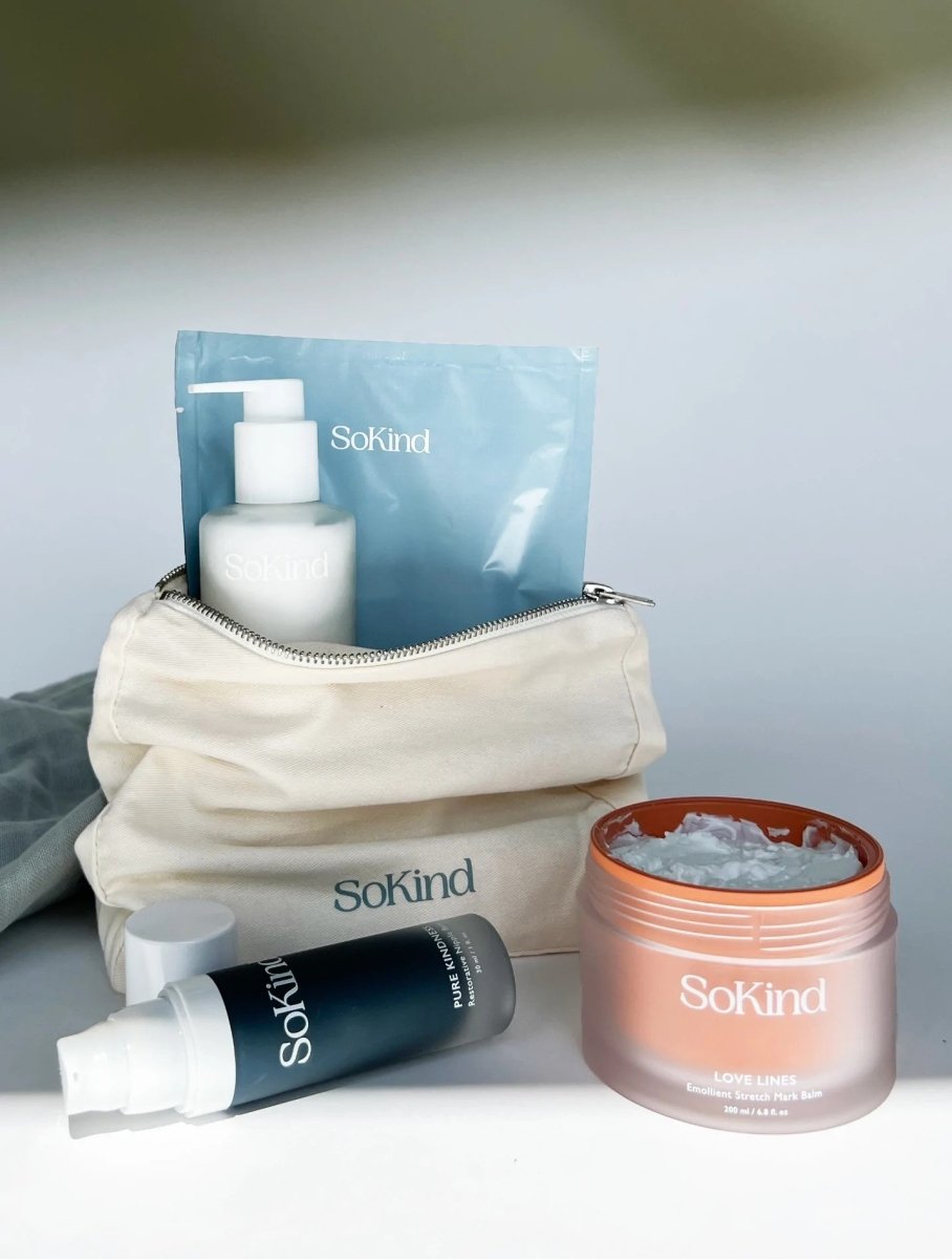 SoKind Pregnancy Skincare Kit, komplet hudplejeserie til gravide og nybagte mødre - Buump - Skincare - SoKind