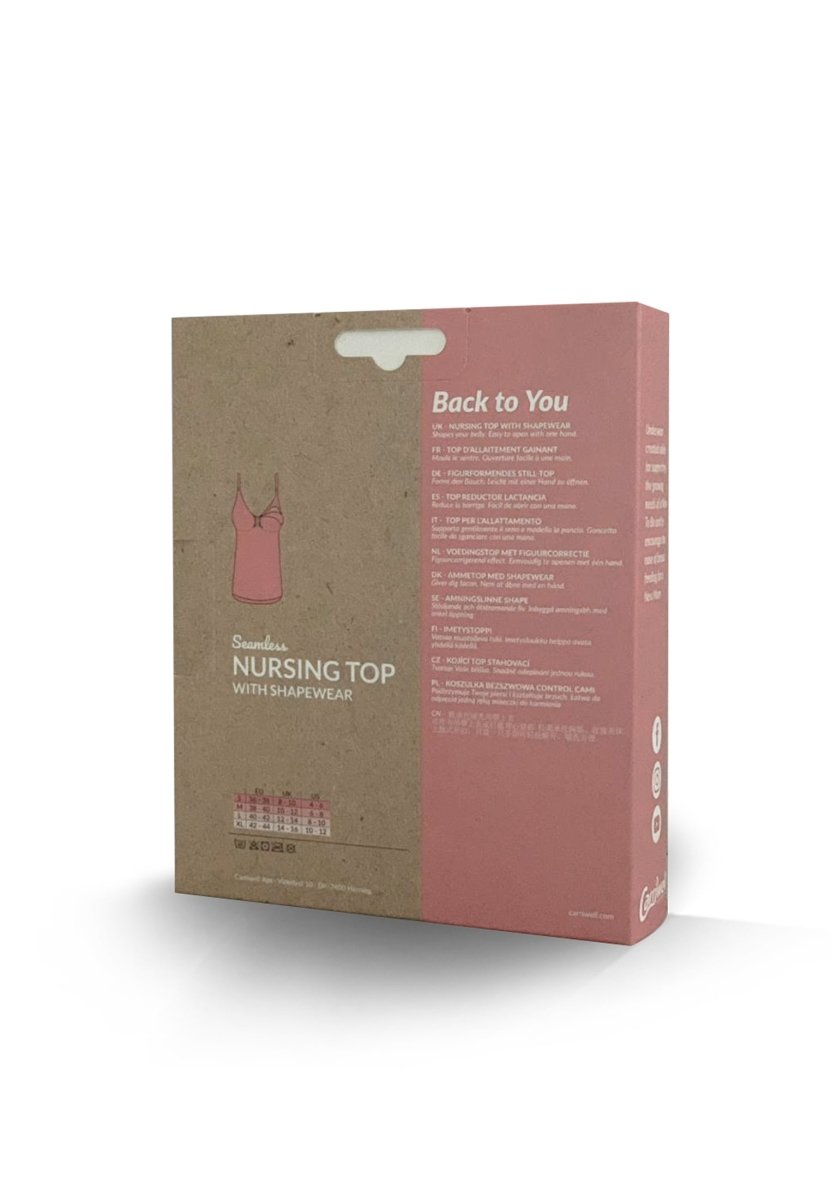Carriwell ammetop med shapewear, hvid#CarriwellLingerieBuump