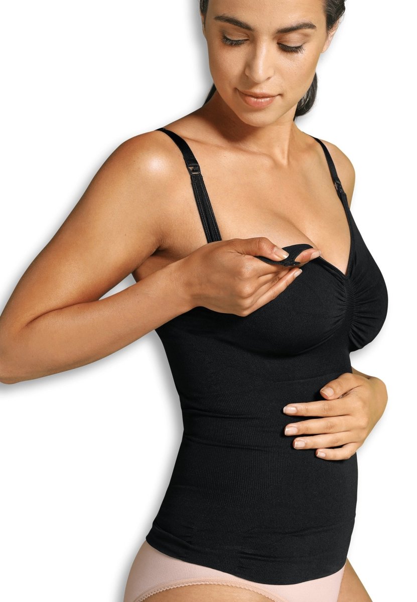Carriwell ammetop med shapewear, sort#CarriwellLingerieBuump