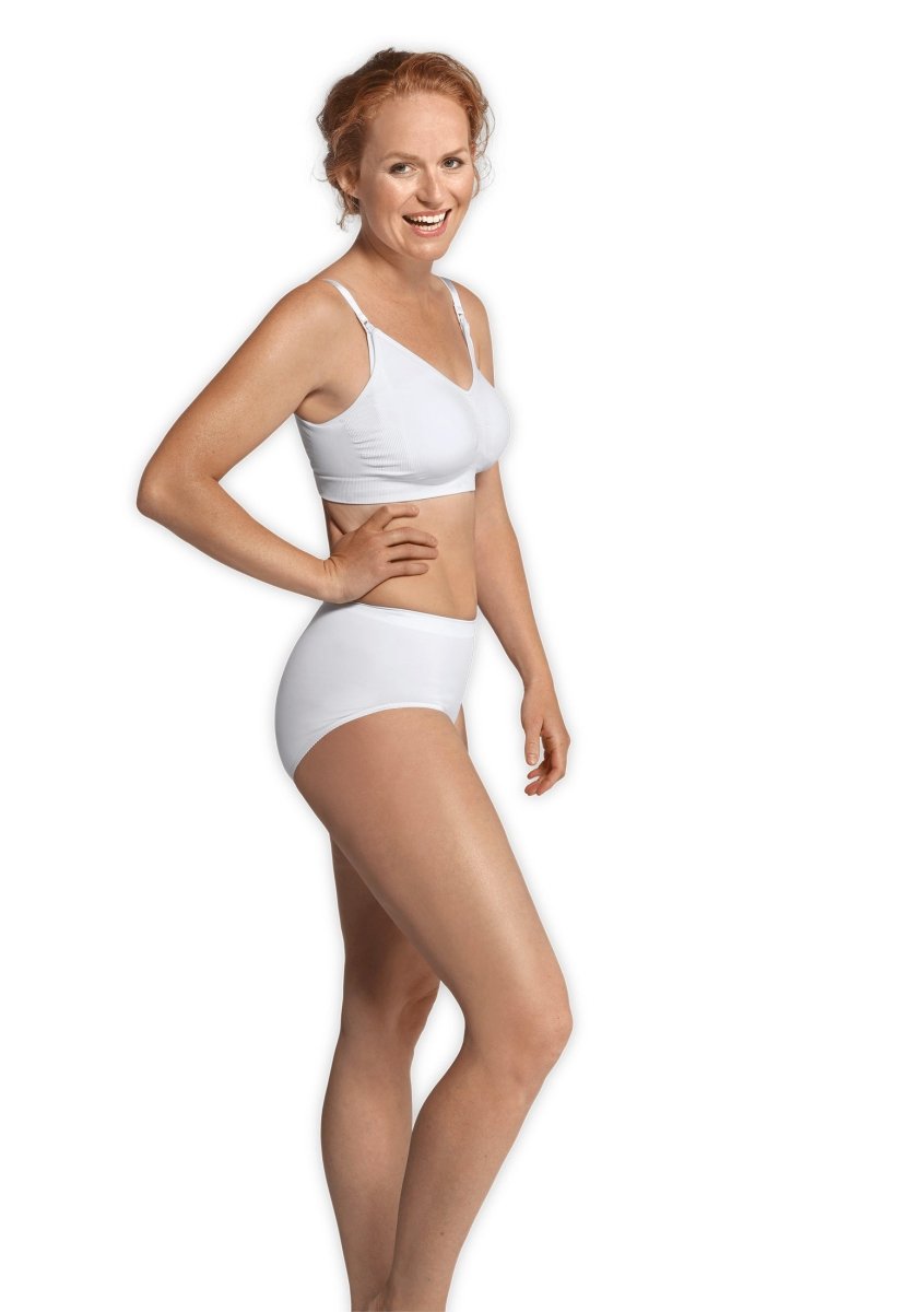 Carriwell graviditets- & amme-BH (Original seamless), hvid#CarriwellLingerieBuump