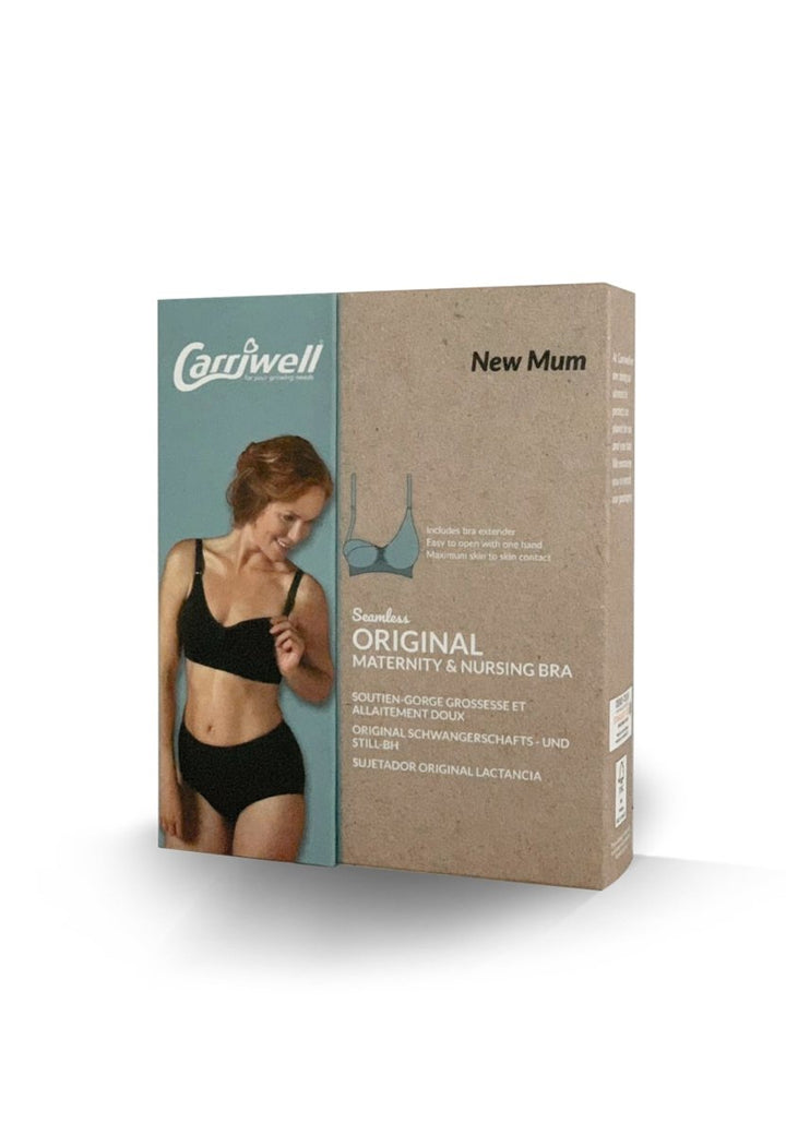 Carriwell graviditets- & amme-BH (Original seamless), sort#CarriwellLingerieBuump