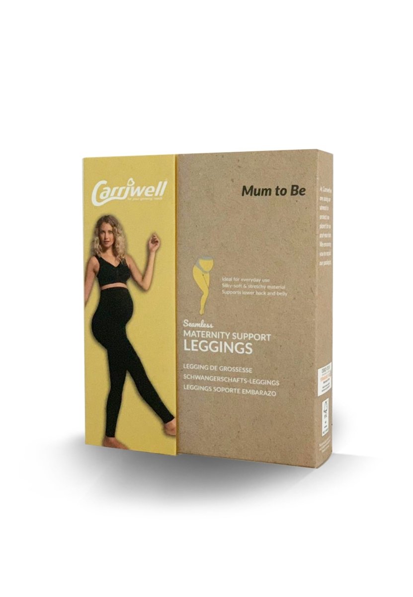 Carriwell graviditets-leggings med støtte, sorte#CarriwellLeggingsBuump