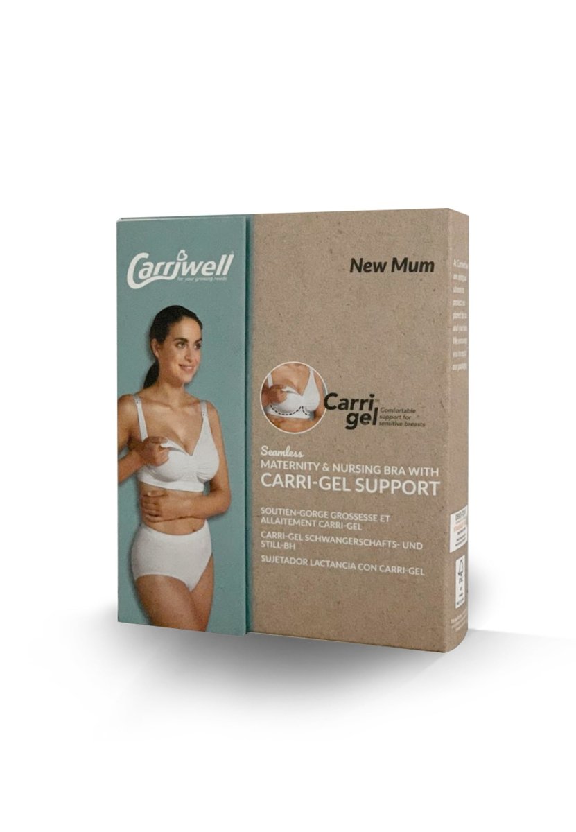 Carriwell graviditets- og amme-bh med Carri-gel støtte, hvid - Buump - Amme-bh - Carriwell