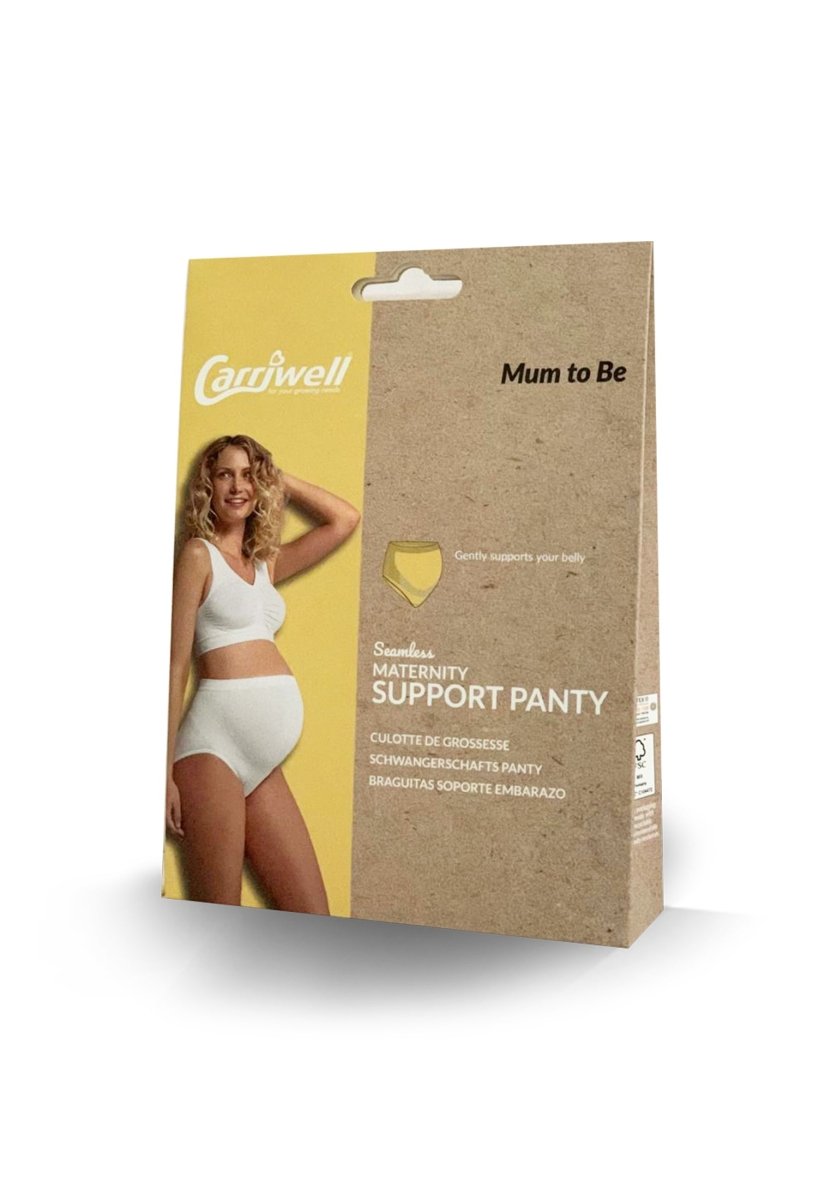 Carriwell graviditetstrusse med støtte, hvid#CarriwellLingerieBuump