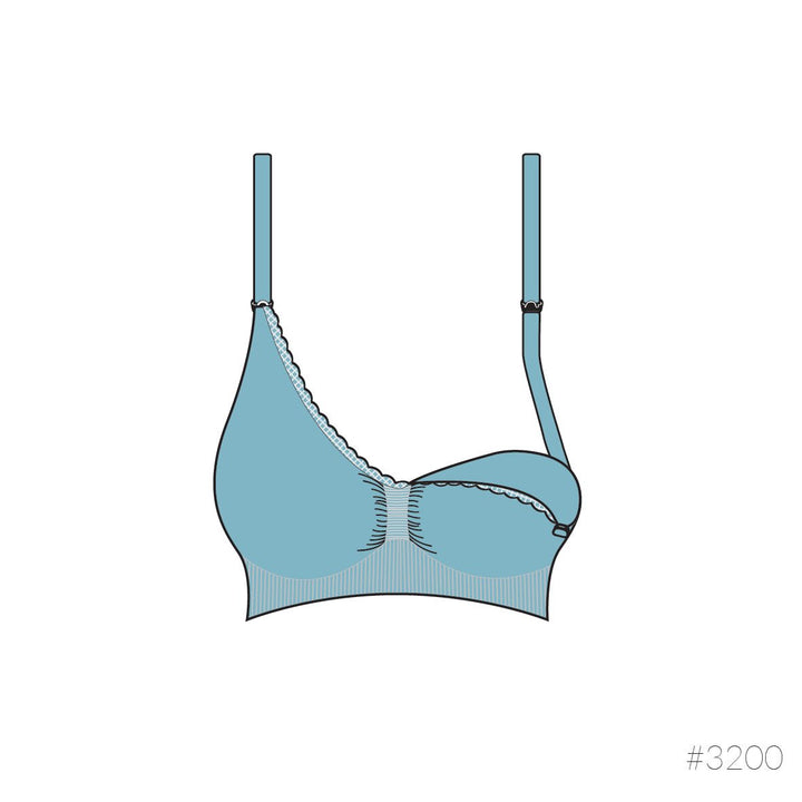 Carriwell økologisk graviditets- og amme BH (Organic seamless), Sort#CarriwellLingerieBuump