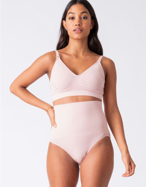 Efterfødsels-/shaping trusser (2-pak, grå og blush) fra Seraphine