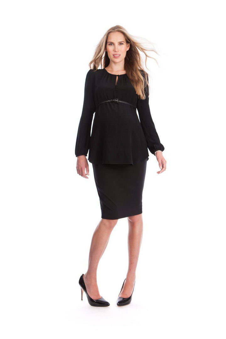 Layne pencil skirt-Skirt-Seraphine-Expectations Copenhagen - pregnant fashion - expecting in style