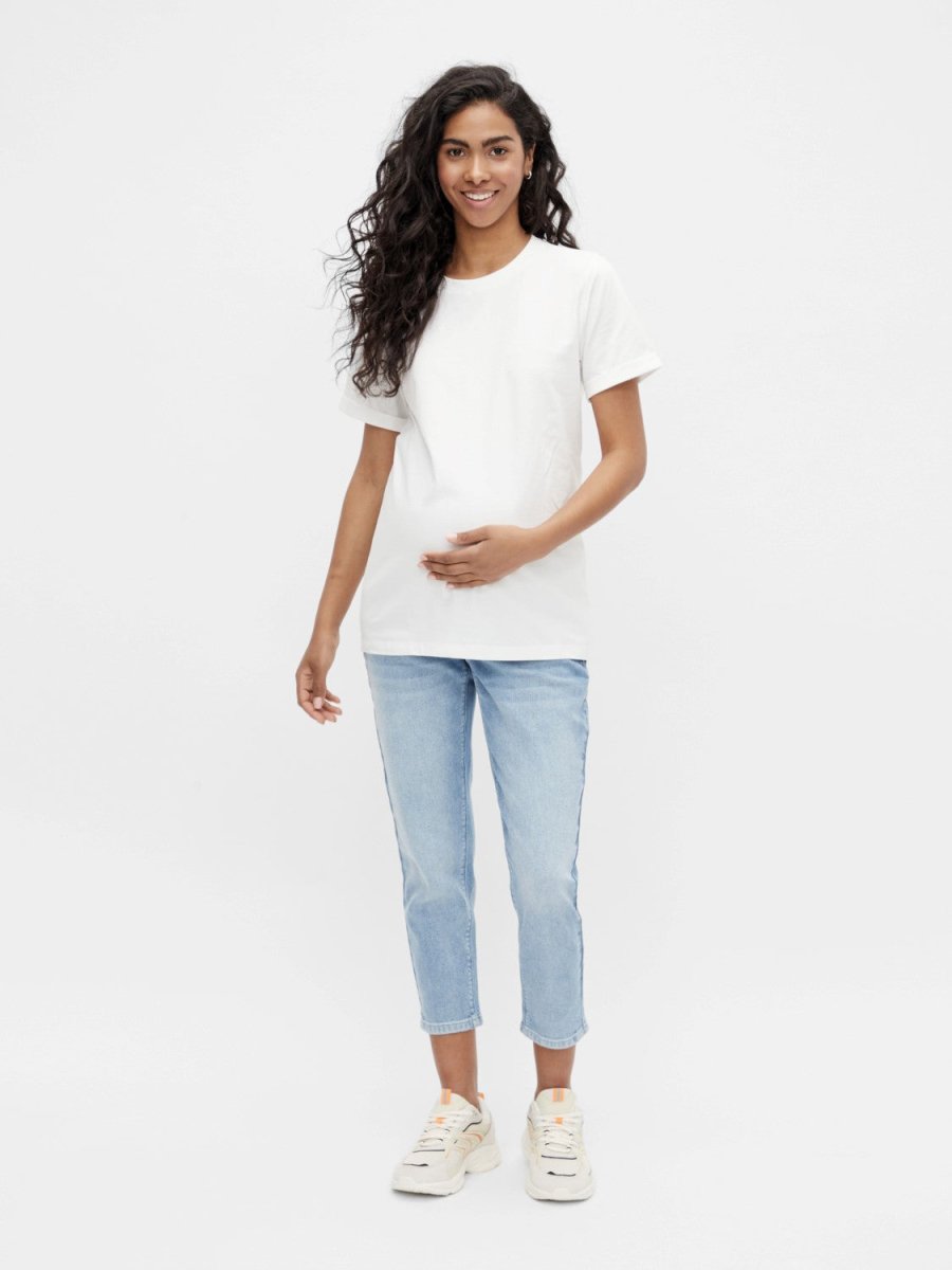 Mamalicious graviditets t-shirt, hvid, MLEva - Buump - T-shirt - Mamalicious