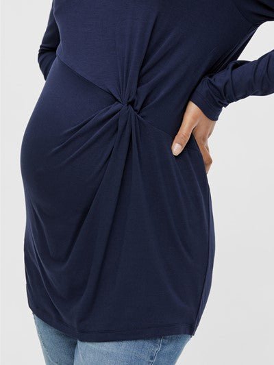 Mamalicious l/æ jersey ventetop, marineblå, MLKarely#MamaliciousTopBuump