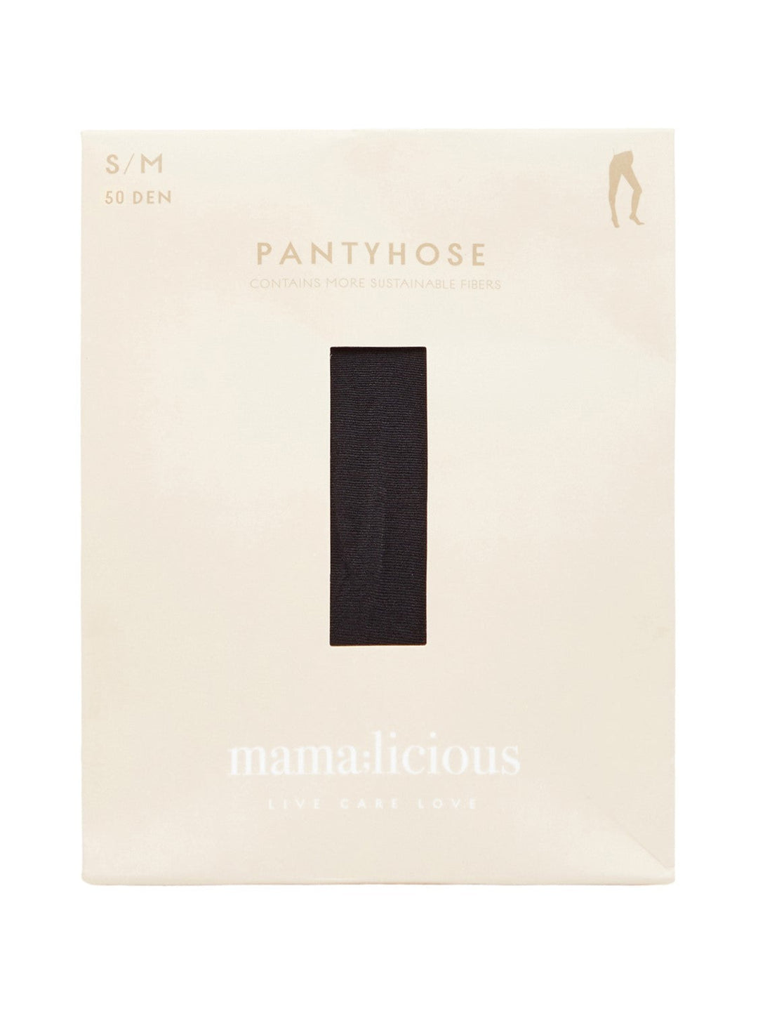 Mamalicious strømpebukser til gravide, 2-pak sort (50 den), MLSabine
