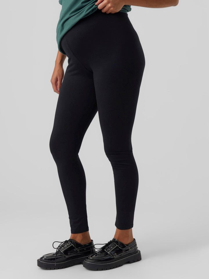 Mamalicious väntande leggings, 2-pack djurtryck/svart, MLSanni