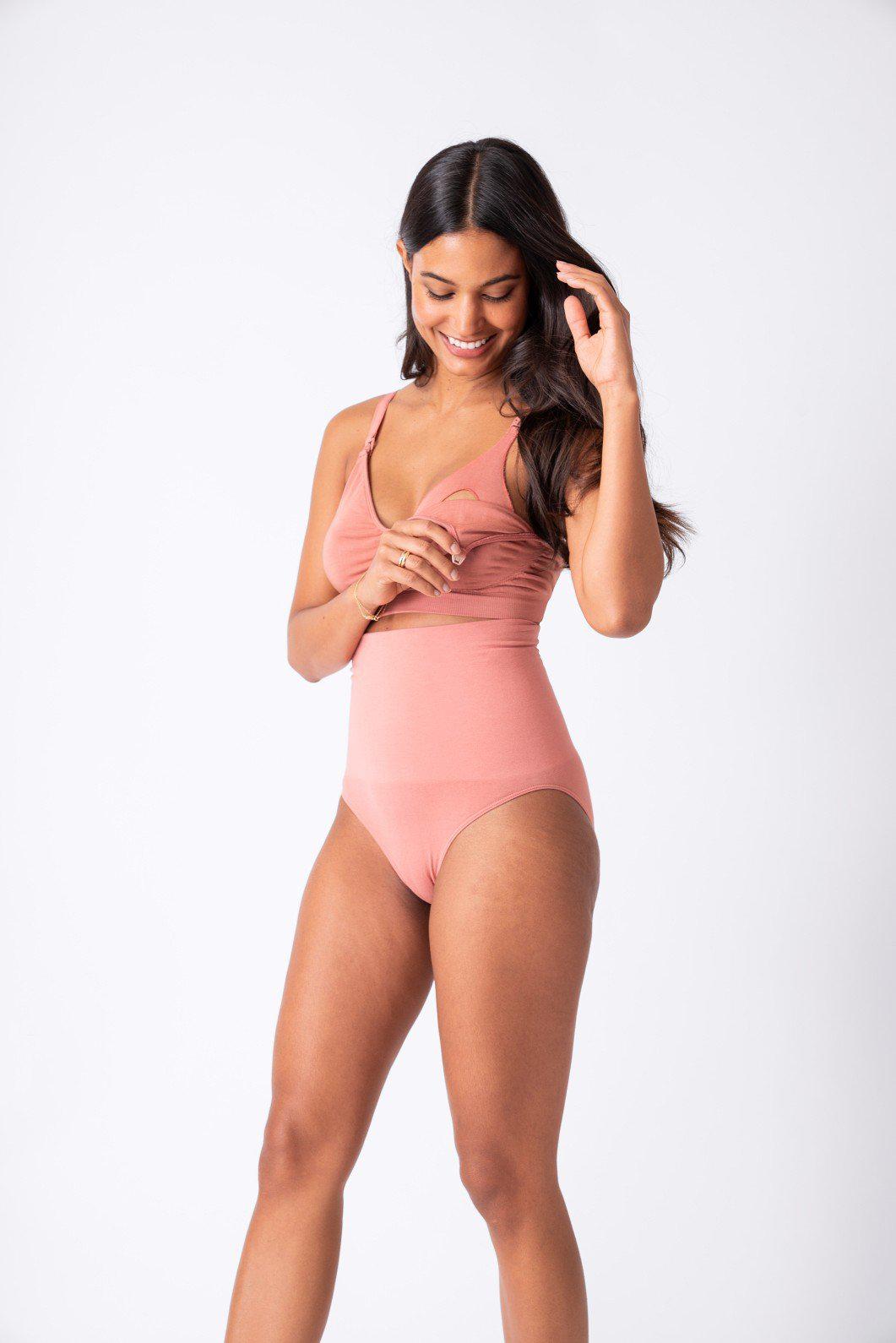 Samantha amningsbh i bambu 2-pack från Seraphine (svart/rödbrun)