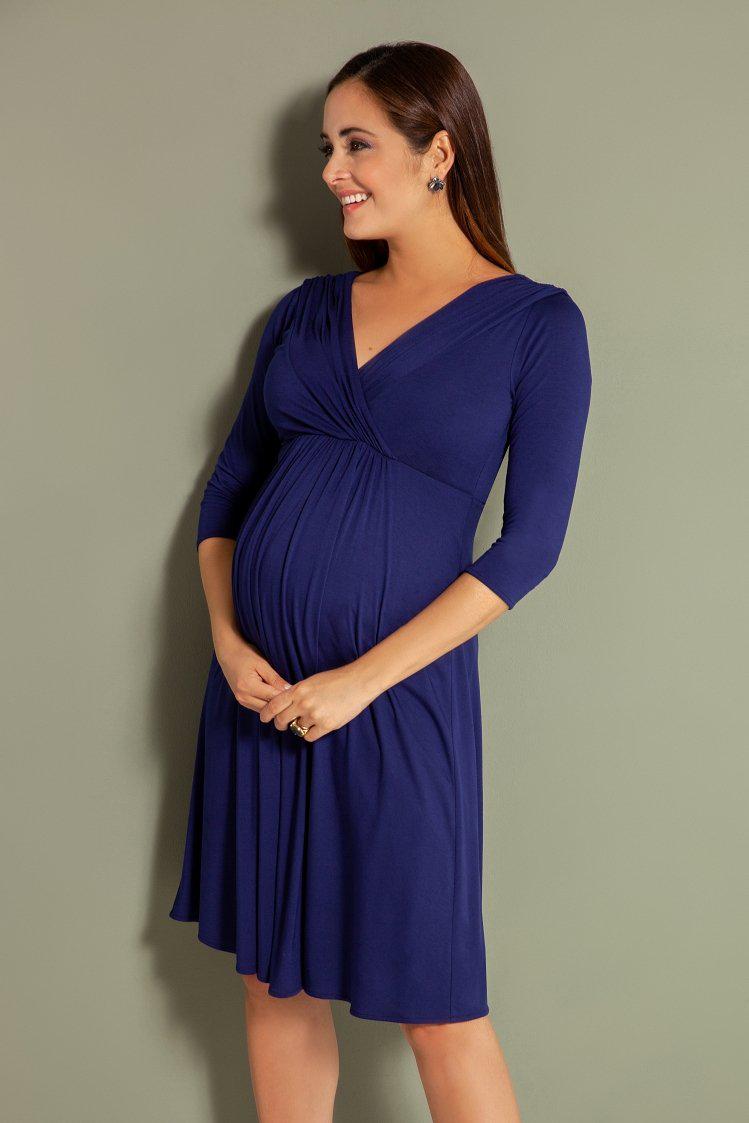 Willow kjole til gravid fra Tiffany Rose (blå)